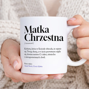 KUBEK z Definicją Prezent dla Chrzestnych