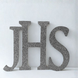 NAPIS IHS srebrny styropianowy Chrystogram duży 48cm