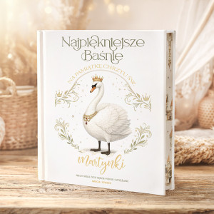 KSIĄŻKA z Baśniami Personalizowana Pamiątka Chrztu Świętego