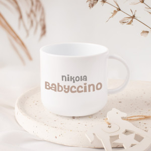 Plastikowy KUBEK z Imieniem na Babyccino Prezent dla Dziecka