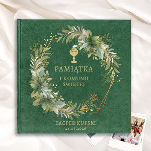 ALBUM Pamiątka I Komunii Świętej Kielich Komunijny