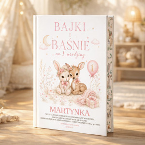 Personalizowana KSIĄŻECZKA z BAJKAMI na Roczek Dziewczynki