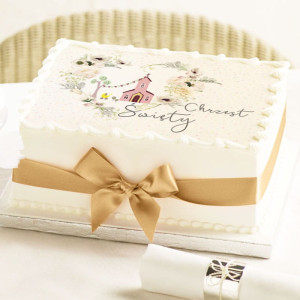 Opłatek uniwersalny na tort sakramento 19cm x 28cm CHRZEST ŚWIĘTY