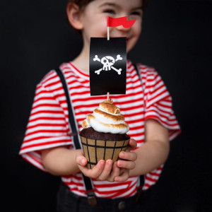 ZESTAW do muffinek Piraci (pikery + foremki) 6szt