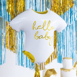 BALON foliowy dekoracja na baby shower HELLO BABY