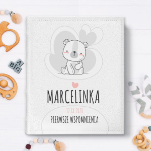 ALBUM do zdjęć Pierwsze Wspomnienia Biały Miś