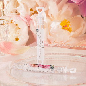 BAŃKI mydlane Podziękowanie komunijne Sweet Peony 10szt