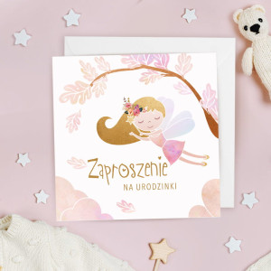 ZAPROSZENIA na Urodzinki Wróżka 10szt +koperty