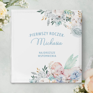 ALBUM na zdjęcia prezent na roczek/Chrzest Święty Uroczy Chłopiec