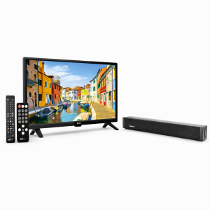 19” 12V HD-TV + 30W 12V Soundbar Paket för Husbil &amp; Husvagn (HDMI ARC)