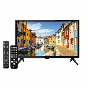 19" HD-TV för 12V &amp; 230V – Perfekt för husbil, lastbil &amp; seniorer (Telesystem)