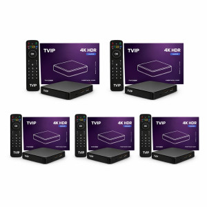 TVIP S-Box v.705 4K Ultra HD Mediaspelare 5-Pack