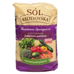 Sól kłodawska kamienna spożywcza jodowana jodkiem potasu 1kg - Kopalnia Soli Kłodawa