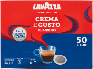 Szaszetki Crema & Gusto Classico 50 szt. 350g - Lavazza, Uszkodzone opakowanie, bez ubytku
