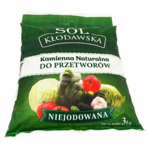 Sól kłodawska, niejodowana 3kg - Kopalnia Soli Kłodawa, Uszkodzone opakowanie, bez ubytku