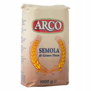 Mąka semolina z pszenicy Durum 1kg - Arco, Uszkodzone opakowanie, bez ubytku