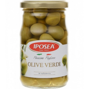 Zielone oliwki z pestką 290g - Iposea