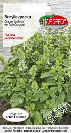 nasiona Bazylia grecka, Ocinum basilicum var. Palla Compacta 0,1g - Torseed