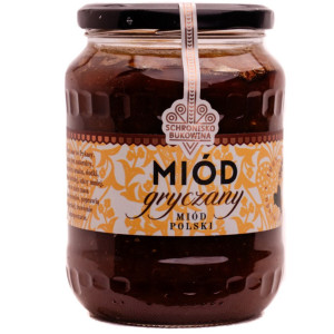 Miód gryczany duży 710ml/1kg - Schronisko Bukowina, Krótki termin