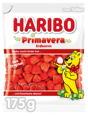 Żelki Primavera Erdbeeren 175g - Haribo