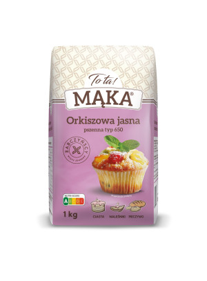 Mąka orkiszowa jasna pszenna 1kg - Tota