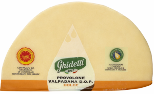 Ser Provolone Valpadana PDO łagodny, półksiężyc 200g - Ghidetti