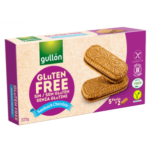 Ciastka bezglutenowe z czekoladą Sandwich Cioccolato 225g - Gullon