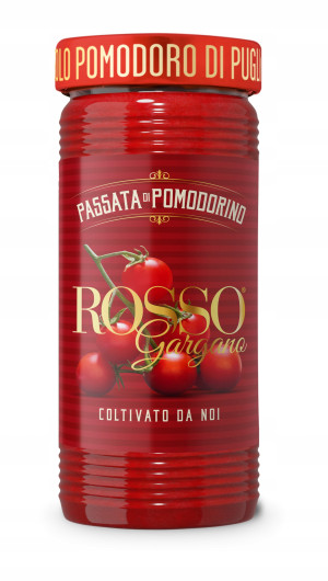 Passata z pomidorów koktajlowych Pomodorino di Pulgia 290g  - Rosso Gargano