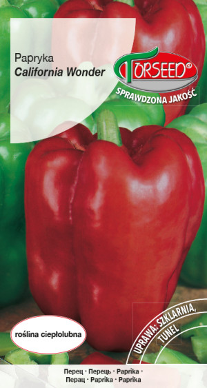 Nasiona Papryka słodka California Wonder 0,5g - Torseed