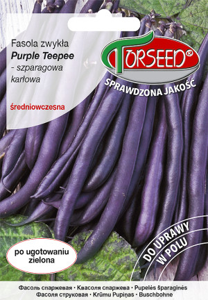Nasiona Fasola karłowa szparagowa fioletowa Purple Teepee 30g - Torseed
