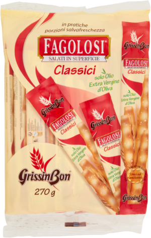 Klasyczne włoskie paluszki chlebowe 270g - GrissinBon