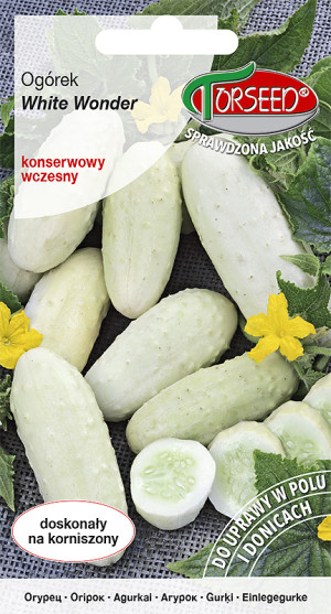 Nasiona Ogórek gruntowy konserwowy White Wonder 1g - Torseed