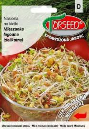 Mieszanka łagodna (delikatna), nasiona na kiełki 20g - Torseed