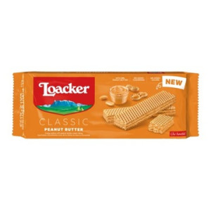 Kremowe Wafelki z Masłem Orzechowym 175g - Loacker