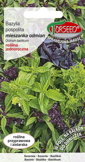 Bazylia mix, Ocinum basilicum 0,5g - Torseed