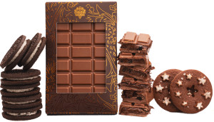 Czekolada mleczna z nadzieniem orzechowym Pan di Stelle i ciasteczkami Oreo 155g - Schronisko Bukowina