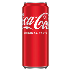 Napój gazowany 330 ml - Coca-Cola, pogniecziona puszka
