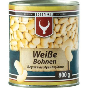 Fasola biała w zalewie 800g - Doyal, pogniecziona puszka