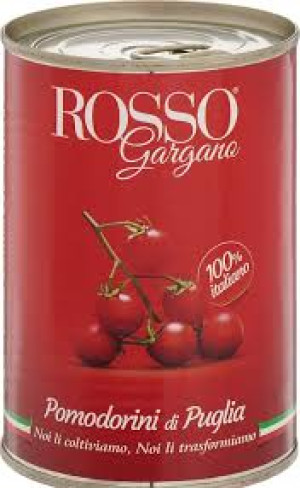 Pomidory koktajlowe di Puglia 400g - Rosso Gargano, pogniecziona puszka
