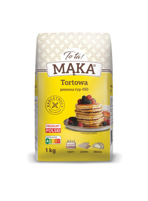 Mąka Tortowa pszenna typ 450 1kg - Tota