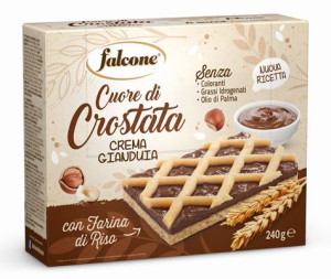 Tarta z kremem orzechowym Crostata crema gianduia 240g - Falcone