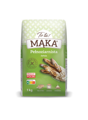 Mąka pełnoziarnista żytnia 1kg - Tota