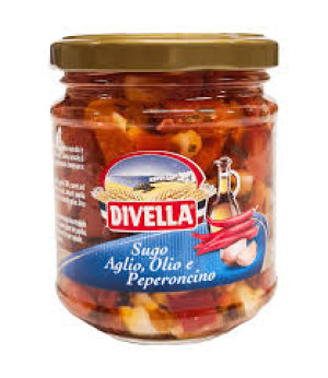 Divella Sugo Aglio Olio 190g z Papryczkami Chilli i Czosnkiem