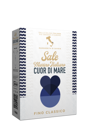 Sól morska drobnoziarnista Sale fino 1kg - Cuor di Mare