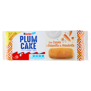 Biszkopty PLUM CAKE z jogurtem, marchewką i migdałami włoskie 192g - Kinder, Krótki termin