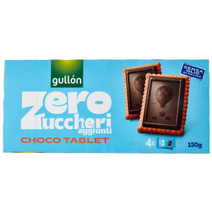 Ciastka Zero Zuccheri aggiunti Choco Tablet 150g - Gullon