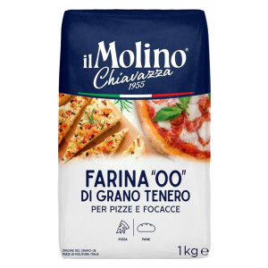 Mąka Farina 00 di Grano Tenero per Pizza e Focacce 1 kg - il Molino Chiavazza, Uszkodzone opakowanie