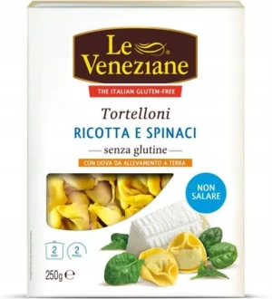 Tortellini bezglutenowe z serem ricotta i szpinakiem 250g - Le Veneziane