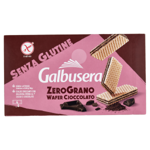 Wafle z kremem czekoladowym Senza glutine 180g  - Galbusera