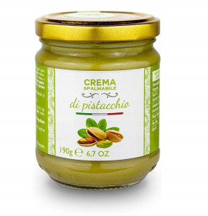 Ekskluzywny Krem Pistacjowy z Sycylii 190g - Brontedolci Crema Spalmabile di Pistacchio